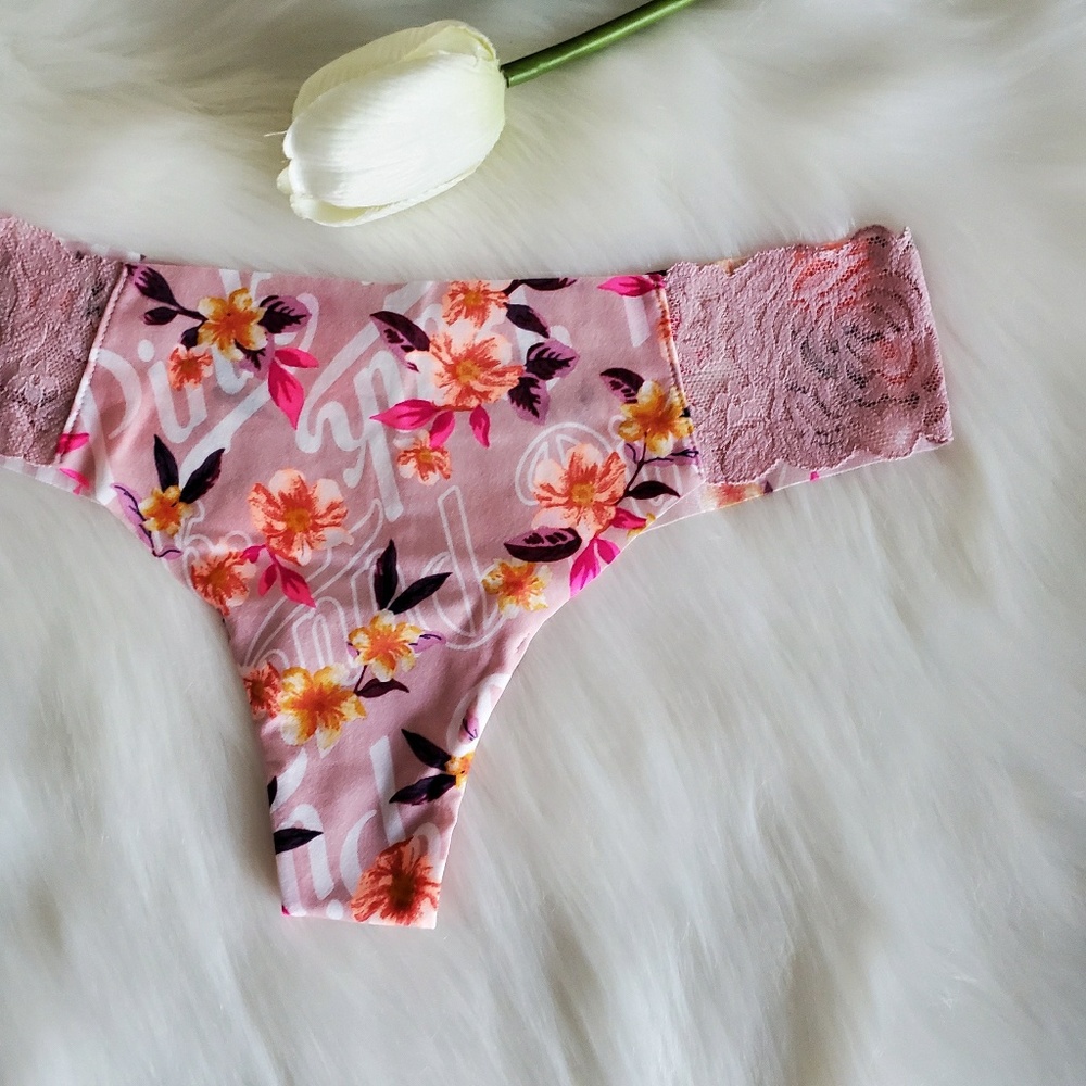 PINK VICTORIA'S SECRET THONG SIZE M - Picture 3 of 6